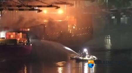 Containership Fire Prompts Major Response at Port of Los Angeles