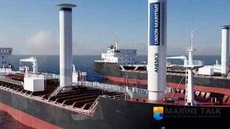 Wind Propulsion System Drives Tankers Beyond Emissions Targets