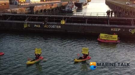 French Authorities Detain Greenpeace Activists During Port Blockade