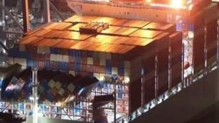 OOCL Sunflower Docks in California After Ocean Incident