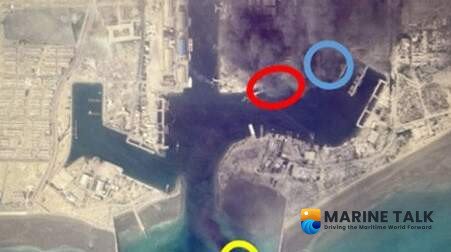 Satellite Imagery Reveals Smoke Over Bandar Abbas Naval Harbor